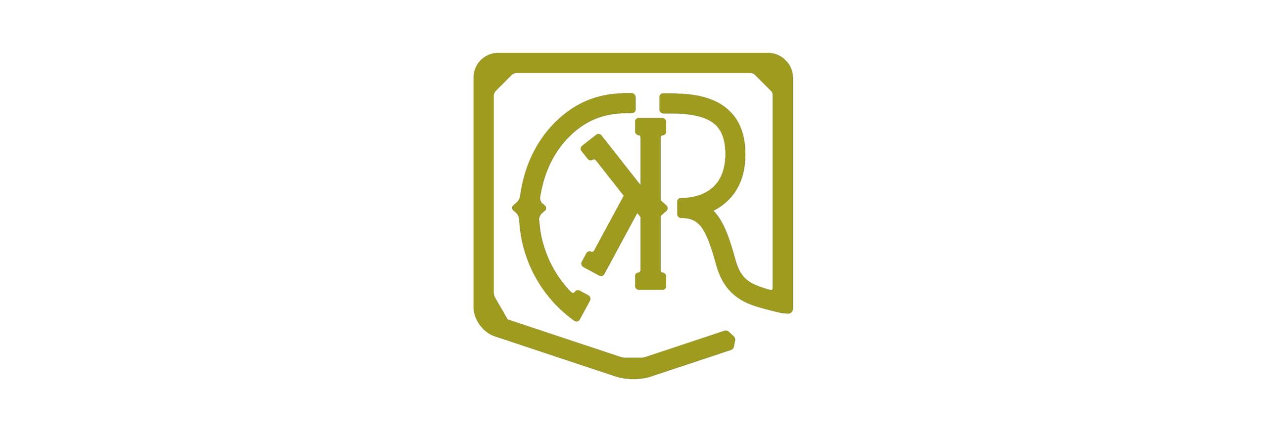 Logo of a company featuring a stylized letter "K" intertwined with an "R," designed in a modern green and black color scheme, representing innovation and creativity in branding.
